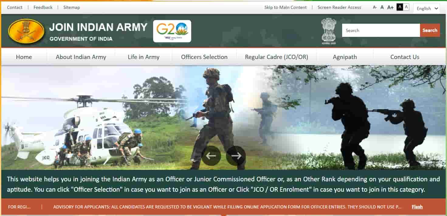 join indian army